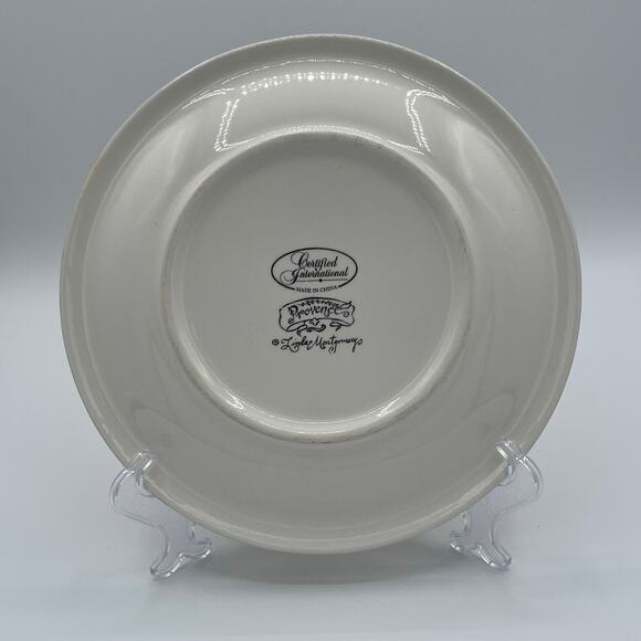 Certified International Provence 8" Plates Linda Montgomery Set 4 - Picture 7 of 9